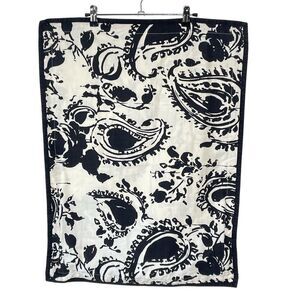 Ralph Lauren Seville Black White Paisley Standard Sham